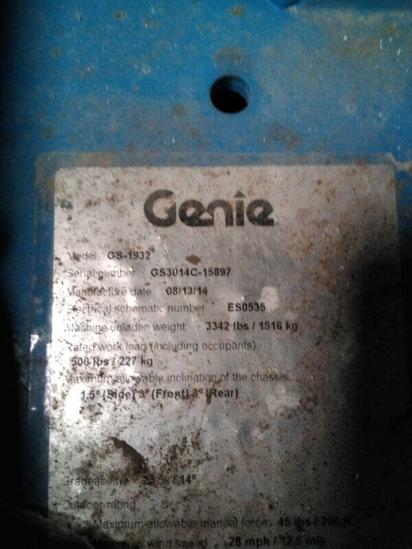 TIJERA ELECTRICA GENIE
