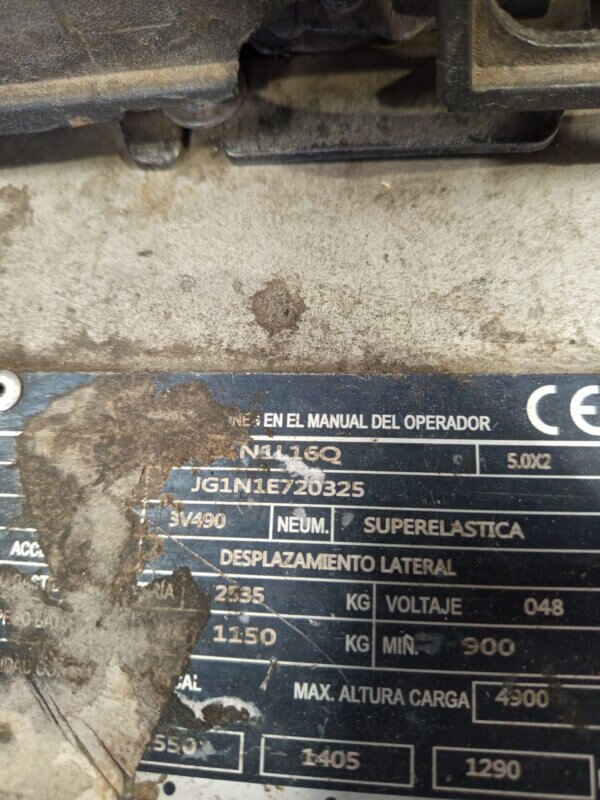 CARRETILLA ELEVADORA ELÉCTRICA NISSAN 6