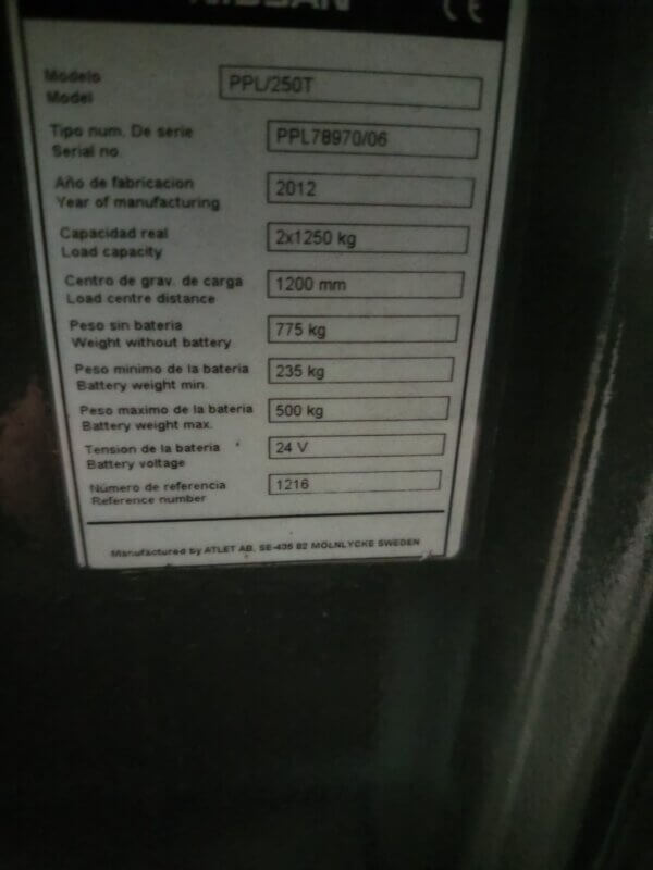 RECOGEPEDIOS HORIZONAL PPL250T